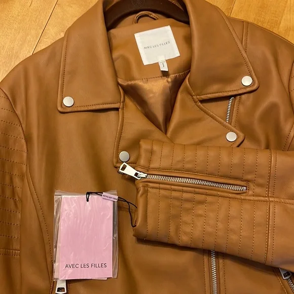 Acec Les Filles Large faux leather jacket - Picture 4 of 8